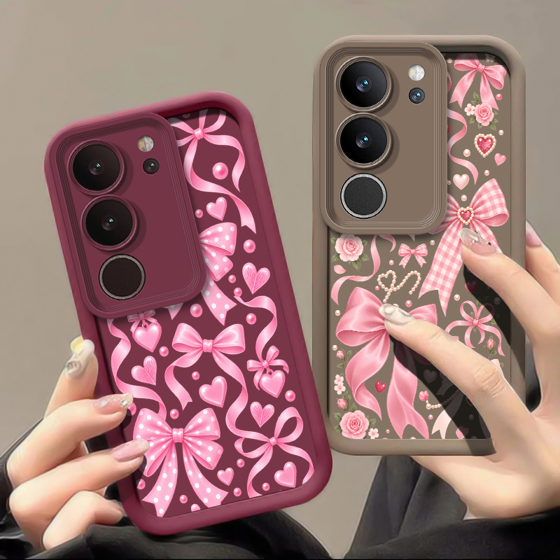 Bowknot Floral Design Phone Ca - Vivo X200 评论和价格